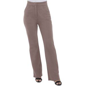 Seek No Further Women's High Waisted Pleated Fit and Flare Pants - XL